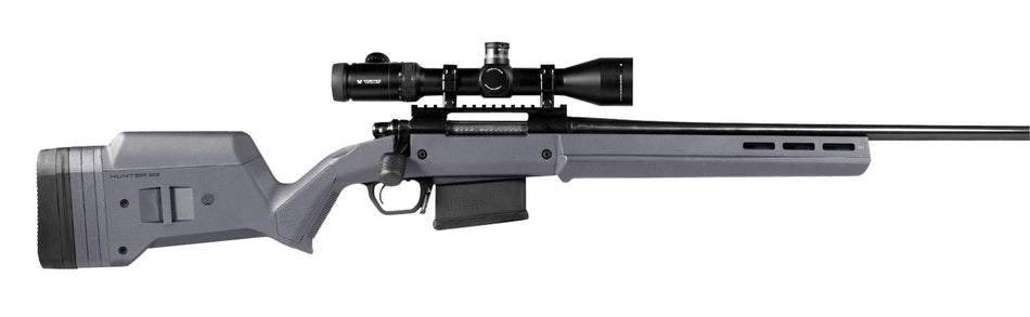Magpul MAG931-GRY Hunter American Rifle Stock Stealth Gray Synthetic with Aluminum Bedding & Adjustable Comb for Ruger American SA