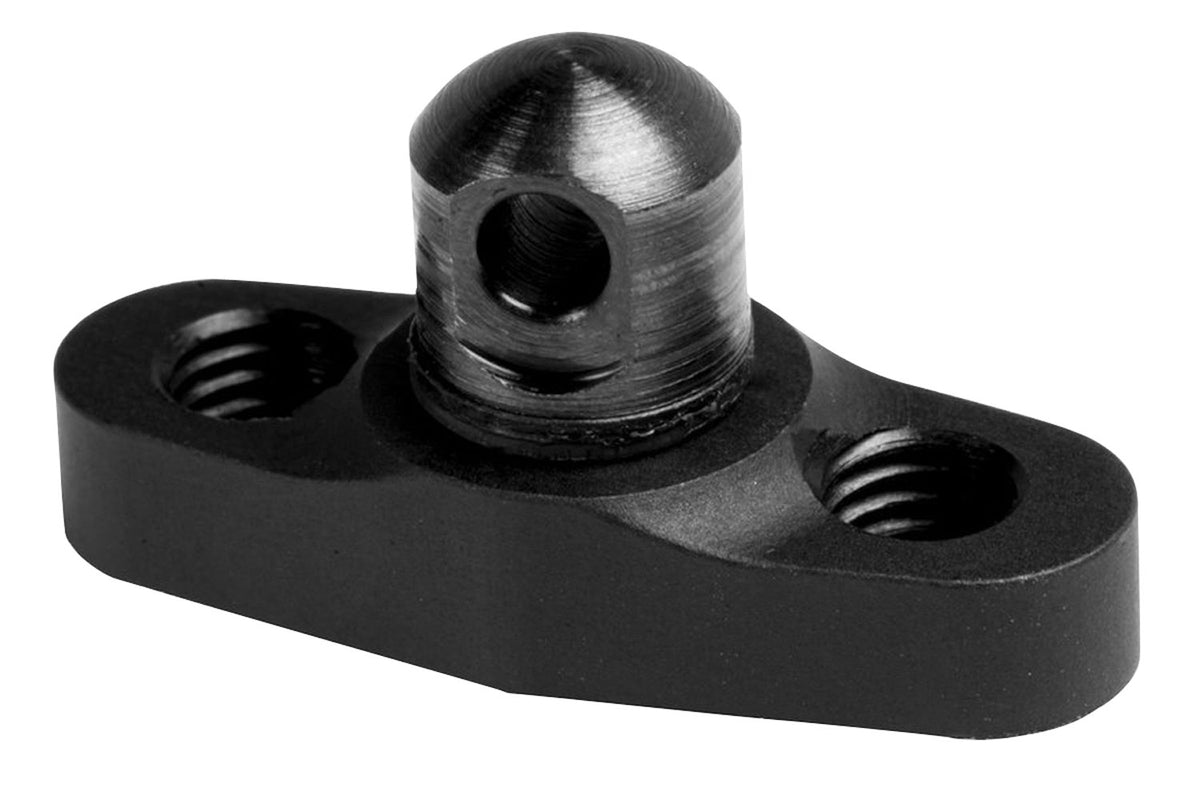 GrovTec GTSW111 Flanged Stud Mount for KeyMod Black Anodized 6061 Aluminum