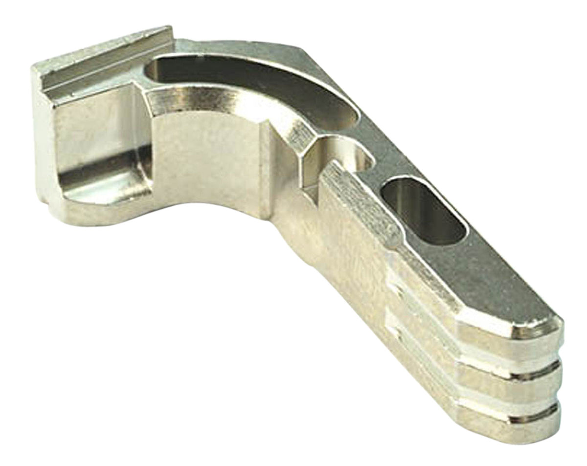 Cross Armory CRGMCSV Extended Magazine Catch Glock Gen1-3/P80 Silver Anodized Aluminum