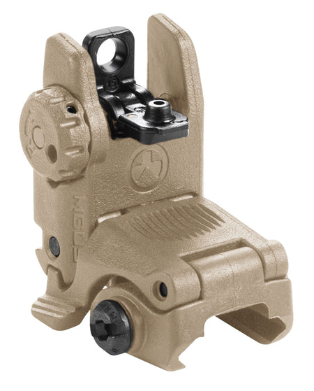Magpul MAG248-FDE MBUS Folding Rear Backup Sight Flat Dark Earth AR-15/M16