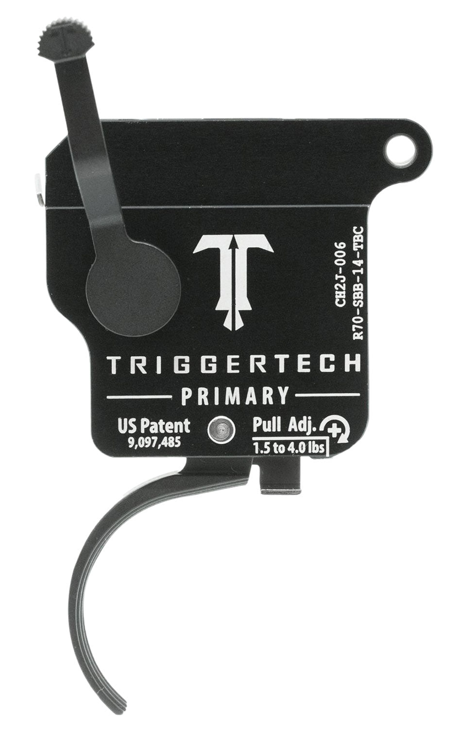 TriggerTech R70SBB14TBC Primary Single-Stage Curved Trigger 1.5-4 lbs for Remington 700 Right