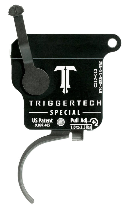 TriggerTech R70SBB13TBC Special Single-Stage Curved Trigger 1-3.5 lbs for Remington 700 Right