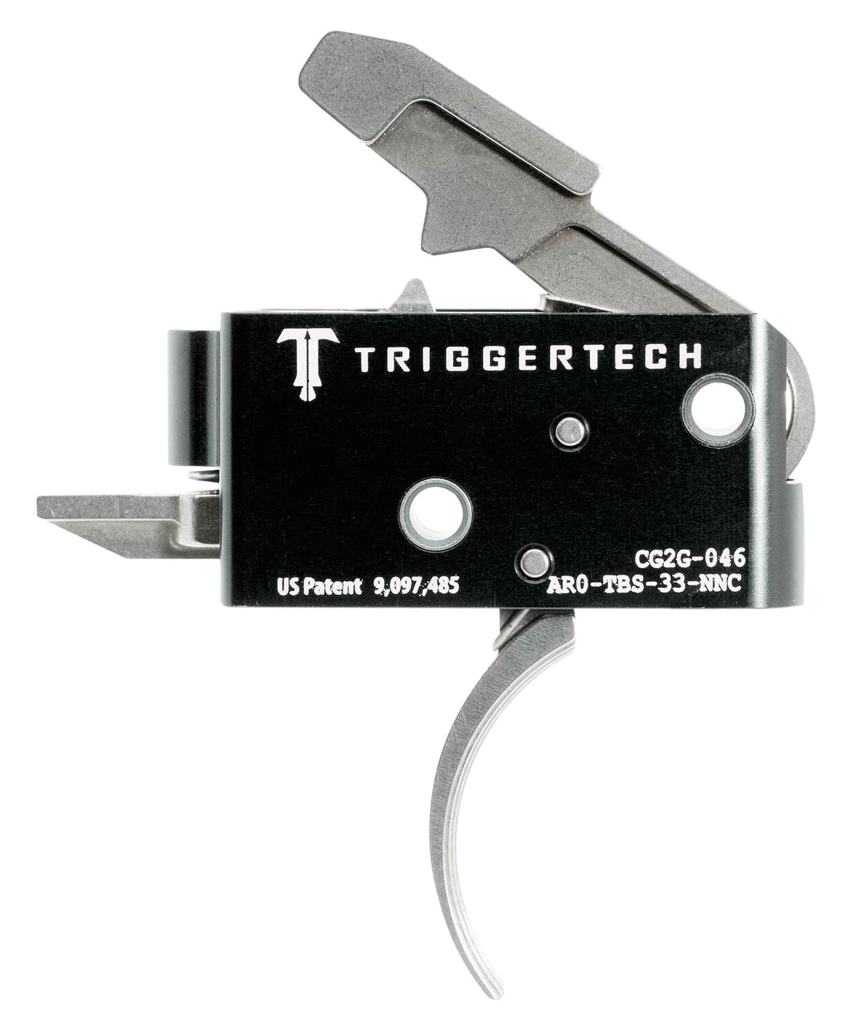 TriggerTech AR0TBS33NNC Competitive Primary Two-Stage Curved Trigger 3.5 lbs for AR-15