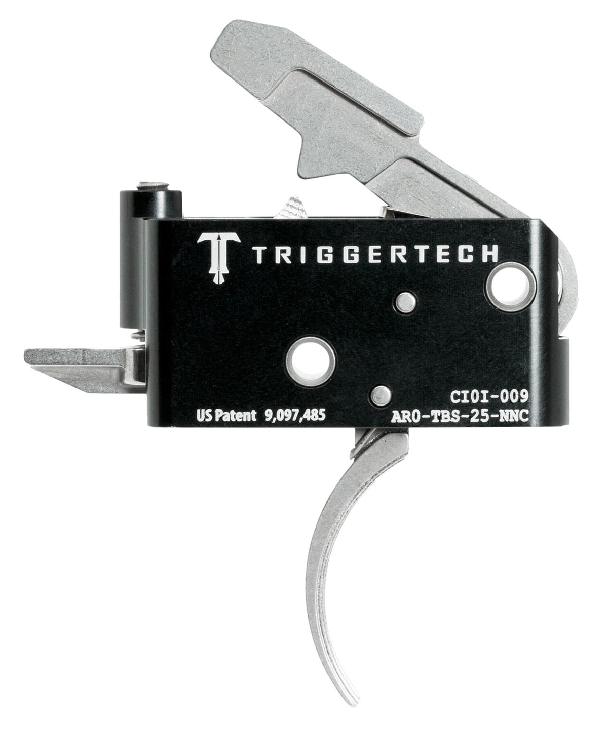 TriggerTech AROTBS25NNC Adaptable Primary Two-Stage Curved Trigger 2.5-5 lbs for AR-15