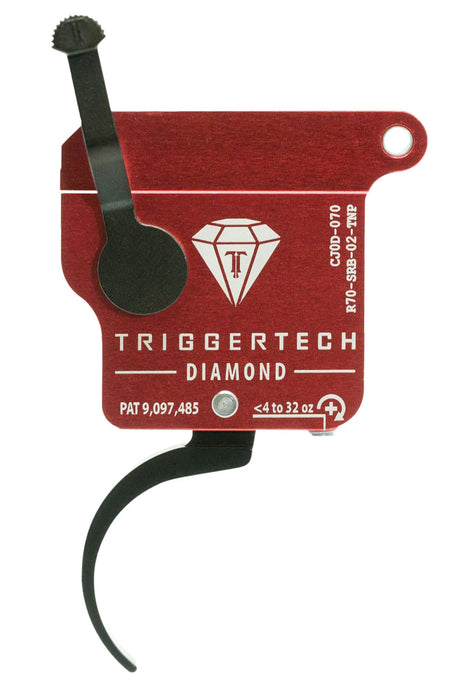 TriggerTech Diamond Single-Stage Pro Curved Trigger for Remington 700 Right, 0.30-2 lbs