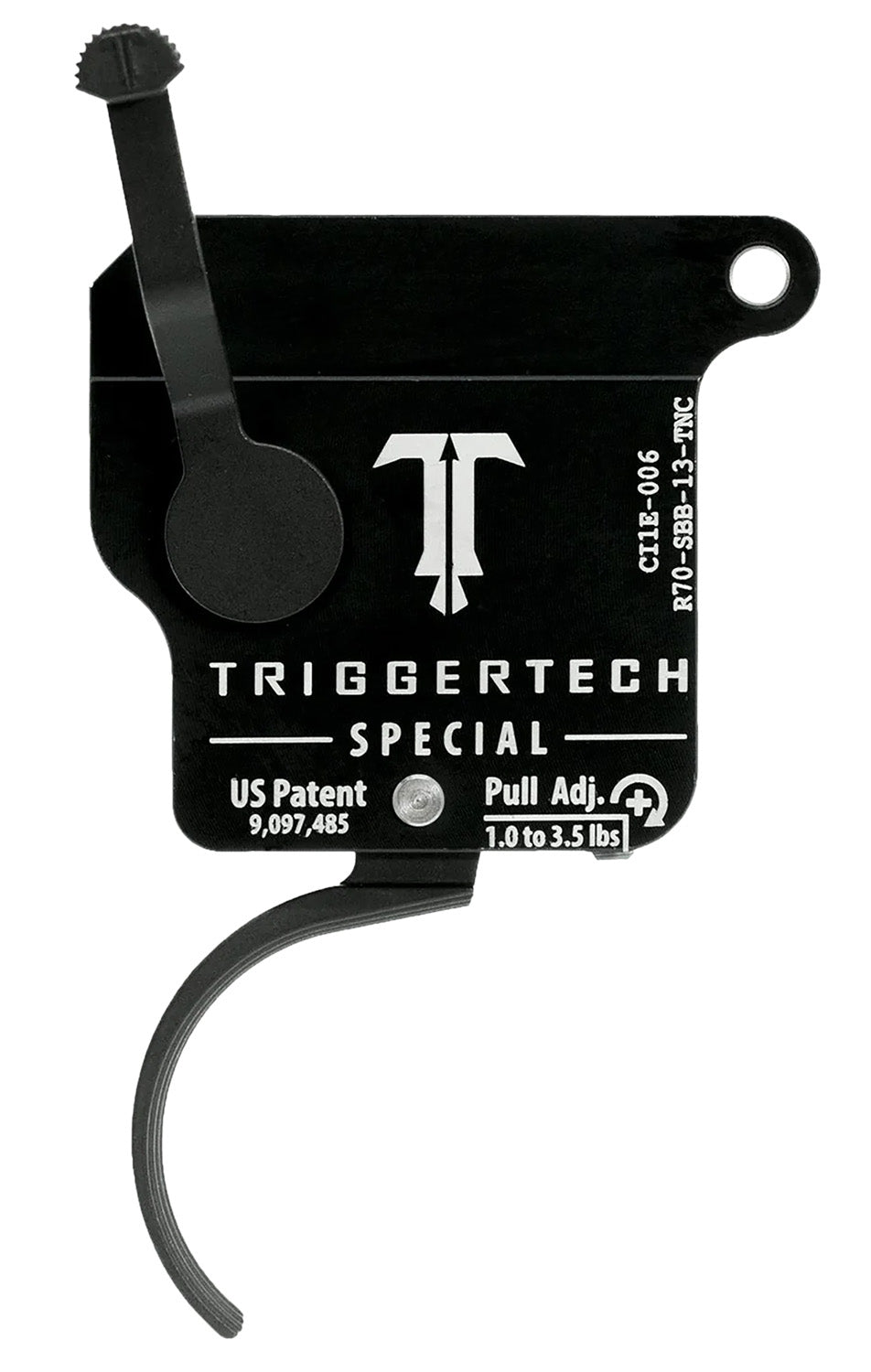 TriggerTech Special Single-Stage Traditional Curved Trigger for Remington 700 Right, 1-3.5 lbs Black