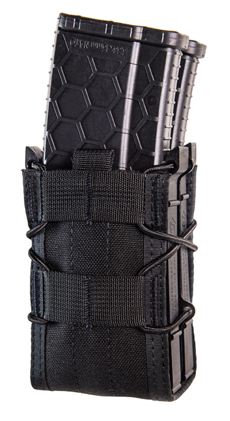 High Speed Gear 112R00BK TACO X2R Double Rifle Mag Pouch Black Nylon MOLLE Compatible