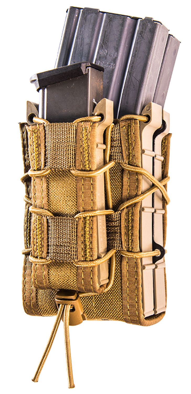 High Speed Gear 112RP0CB TACO X2RP Triple Mag Pouch Coyote Brown Nylon MOLLE Rifle and Pistol
