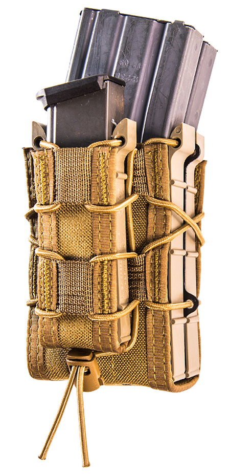 High Speed Gear 112RP0CB TACO X2RP Triple Mag Pouch Coyote Brown Nylon MOLLE Rifle and Pistol