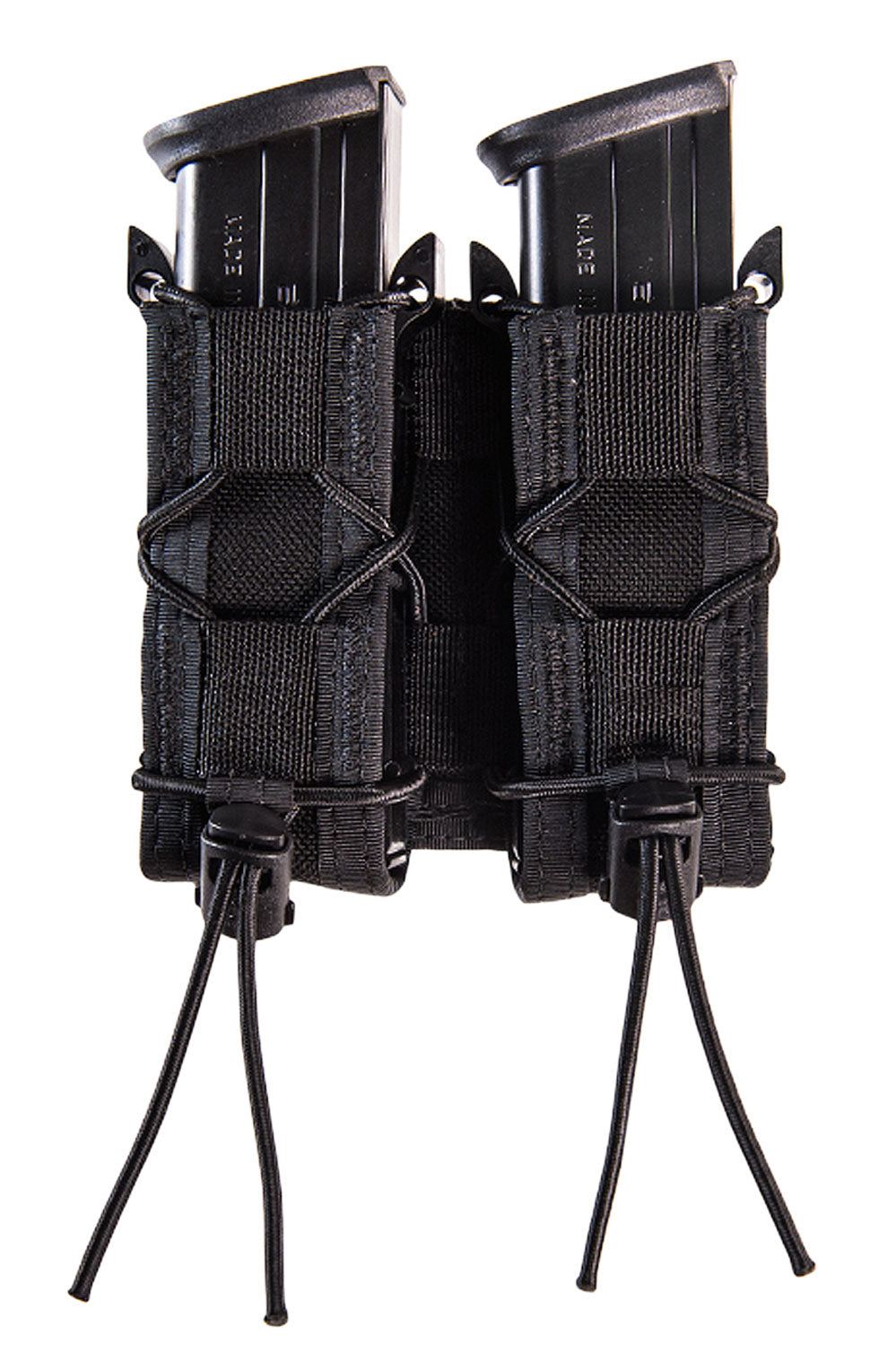High Speed Gear TACO Double Pistol Mag Pouch Black Nylon MOLLE Belt 2" Wide