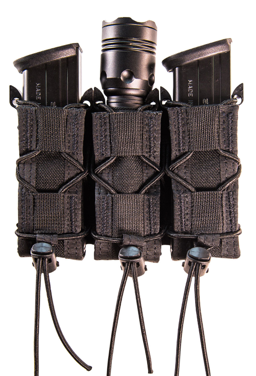 High Speed Gear TACO Triple Pistol Mag Pouch Black Nylon ABM Belt Mount