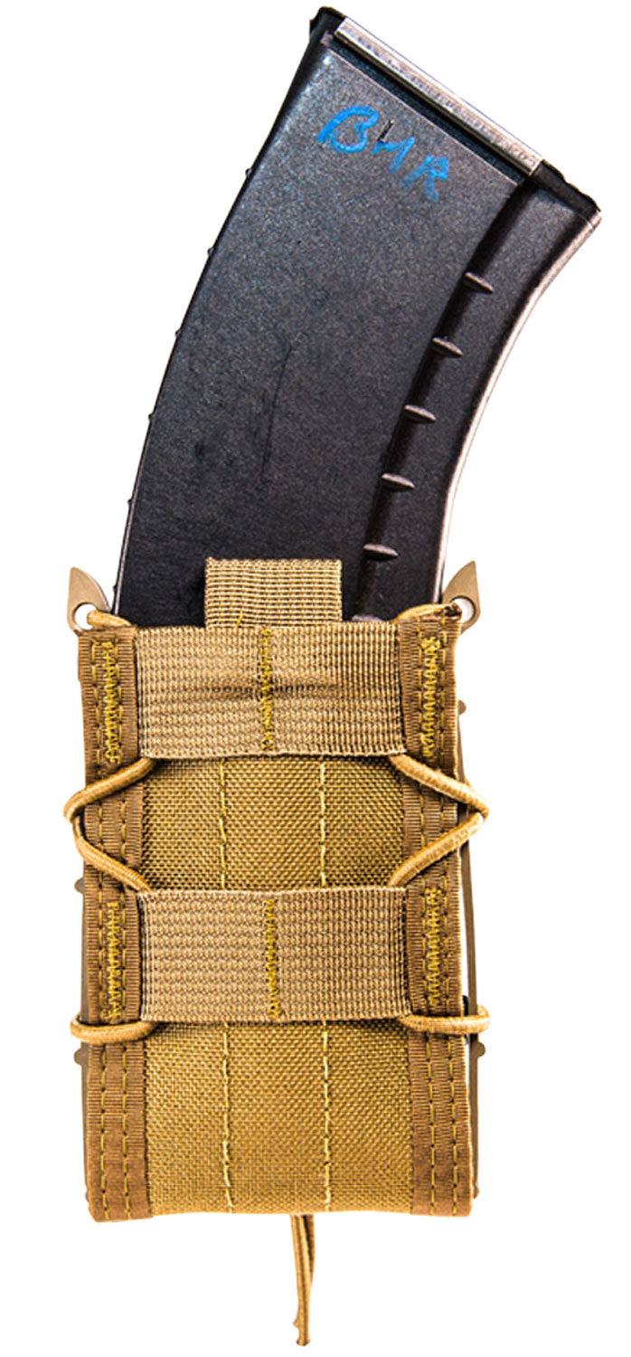 High Speed Gear TACO Single Rifle Mag Pouch Coyote Brown Nylon ABM Belt Mount