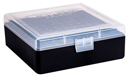 Berry's 15382 Ammo Box for 38 Special/357 Mag Clear/Black Plastic 100-Round