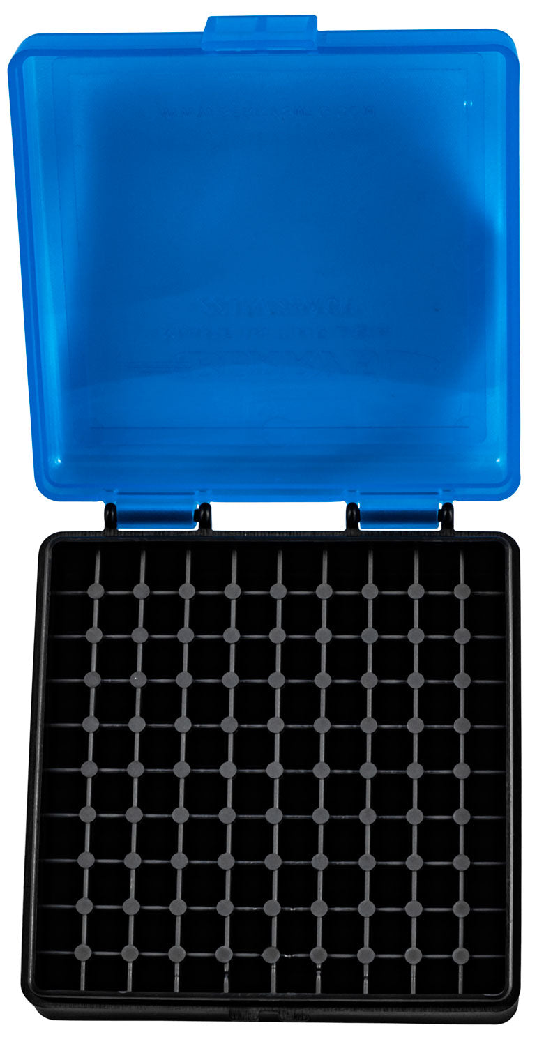 Berry's 83500 Ammo Box for 22LR Blue/Black Polypropylene 100 Round