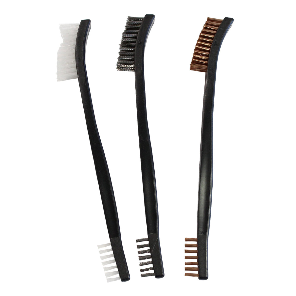 Birchwood Casey Utility Cleaning Brushes Bronze/Nylon/Stainless Steel 3 Pack