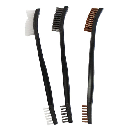 Birchwood Casey Utility Cleaning Brushes Bronze/Nylon/Stainless Steel 3 Pack