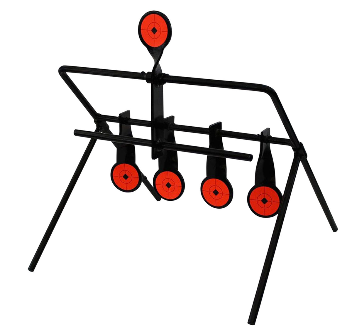 Birchwood Casey 47017 World of Targets Gallery 1.75" Airgun Steel Paddle Target Black/Orange 0.19" Thick