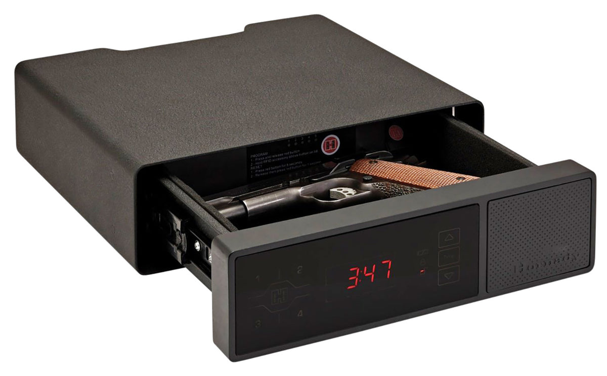Hornady 98215 Rapid Safe Night Guard RFID Access Code Key Entry Black Steel Handgun Safe