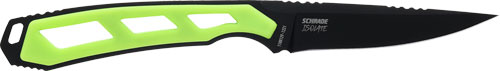 Schrade Isolate Caper Fixed Blade 3" AUS-10 Black/Green Knife