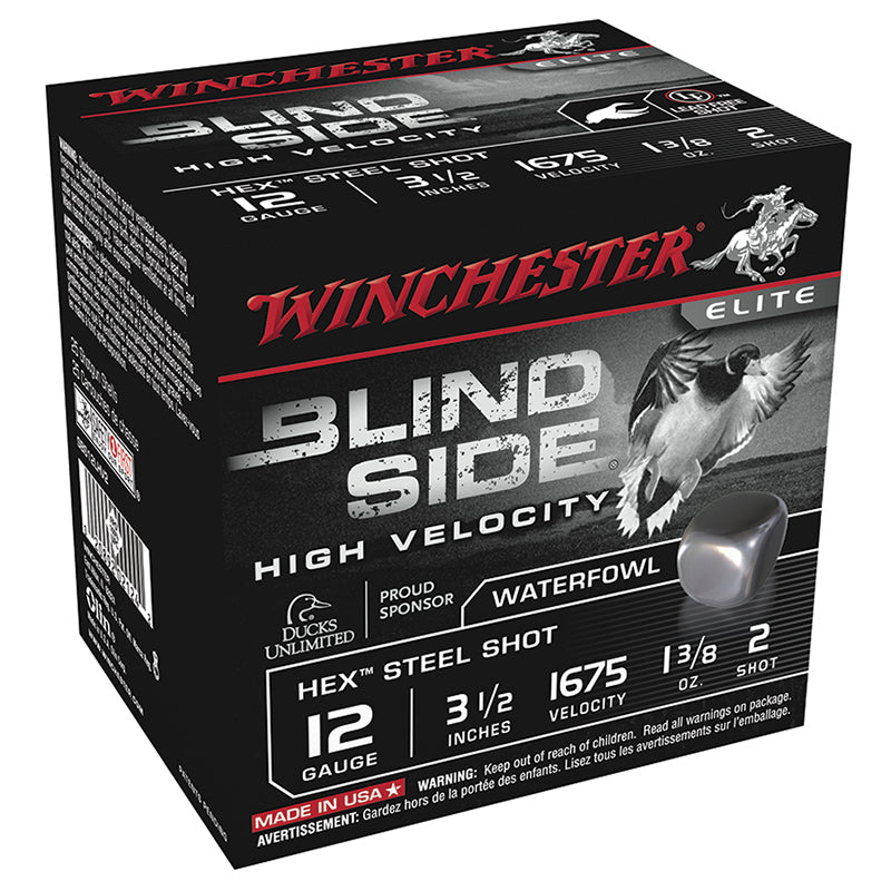 Winchester BLIND SIDE High Velocity Hunting 12 Gauge 3.5 in / 3.5 in #2 1-3/8 oz