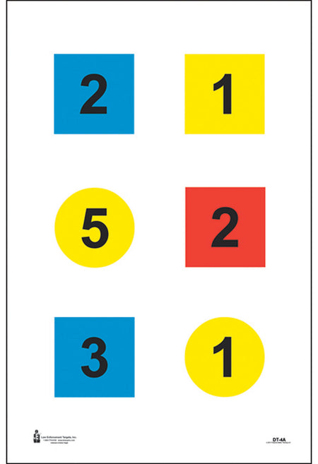 Action Target DT4C100 Discretionary Command Training Paper Targets 23"x35" Multi-Color 100 Per Box