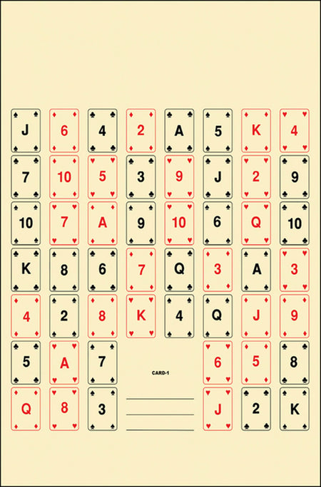 Action Target CARD1100 52 Playing Cards Entertainment Paper Shooting Target 22.5" x 24" Multi-Color 100 Per Box
