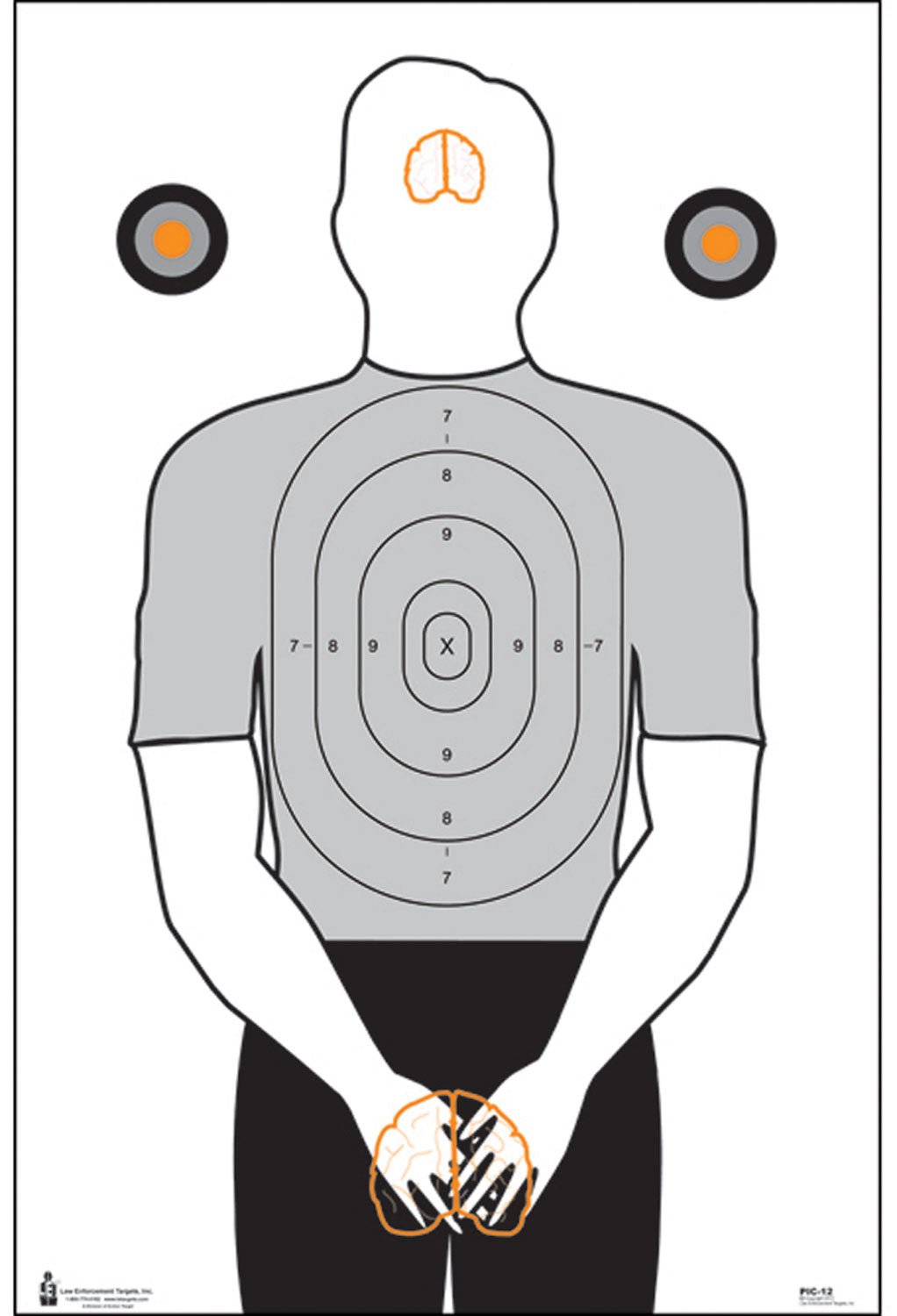Action Target PIC12100 Politically Incorrect Male Silhouette Paper Hanging Target 23" x 35" 100 Per Box