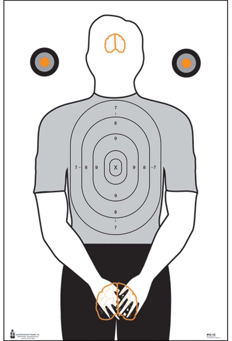 Action Target PIC12100 Politically Incorrect Male Silhouette Paper Hanging Target 23" x 35" 100 Per Box