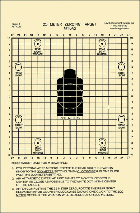 Action Target ALTC2100 25-Meter Zeroing Tagboard Targets 8.75"x11.5" Black/White 100 Per Box