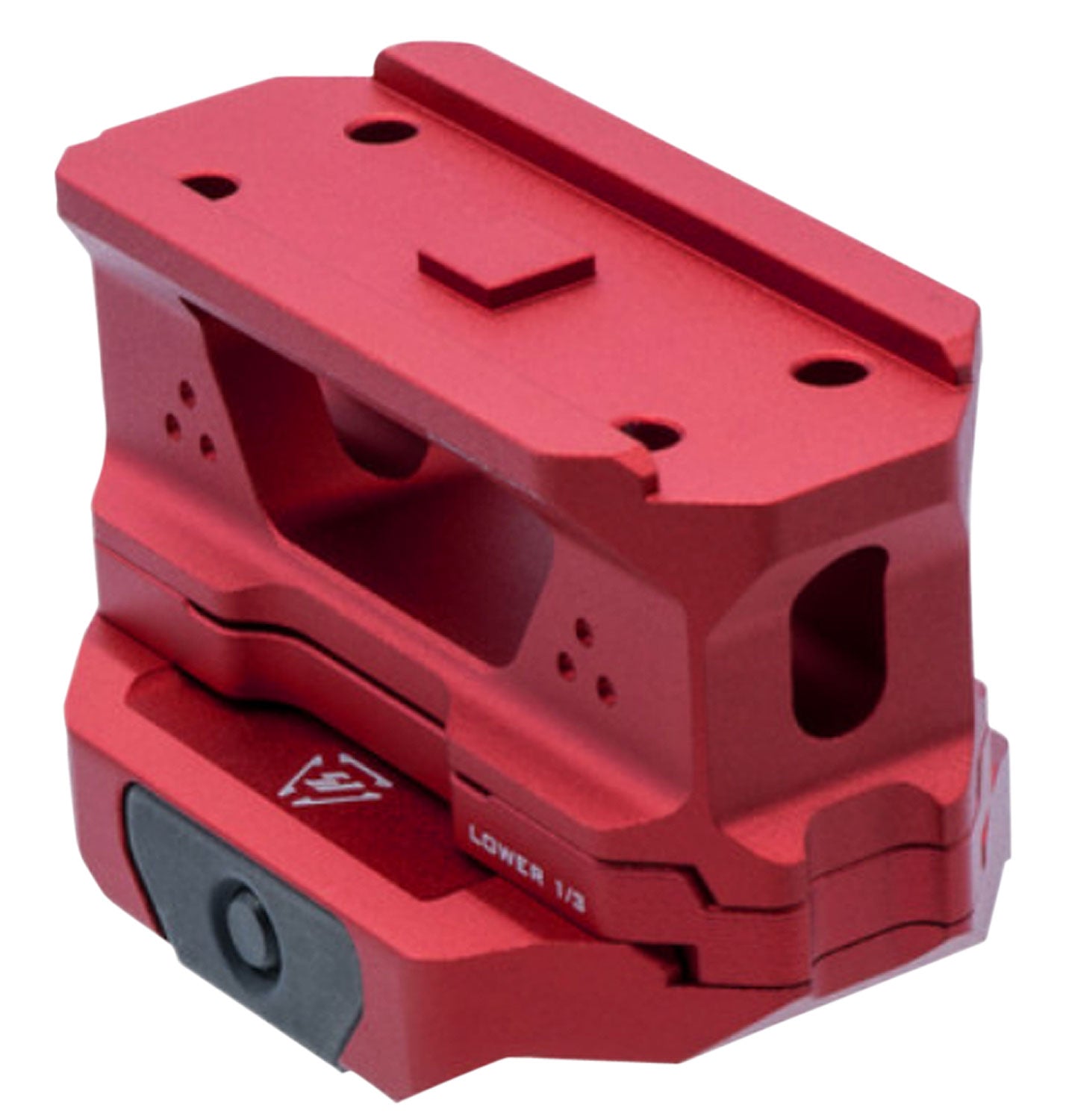 Strike Industries T1RISERRED T1 Riser Optic Mount Red Anodized Low Profile AR Platforms