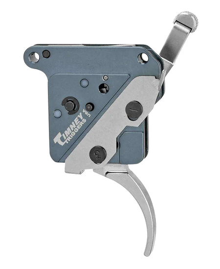 Timney Triggers THEHIT16 The Hit Curved Trigger 8 oz Pull Nickel Finish for Remington 700 Right