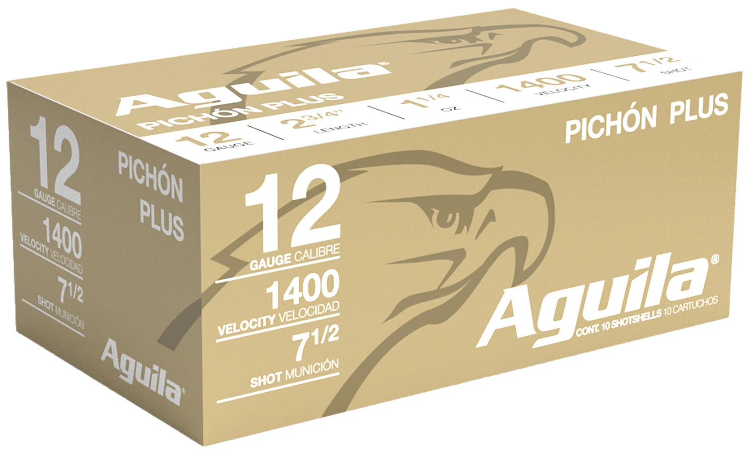 Aguila 1CHB1295 Pichon Plus High Velocity 12 Gauge 2.75" 1-1/4oz 7.5 Shot 1400 fps