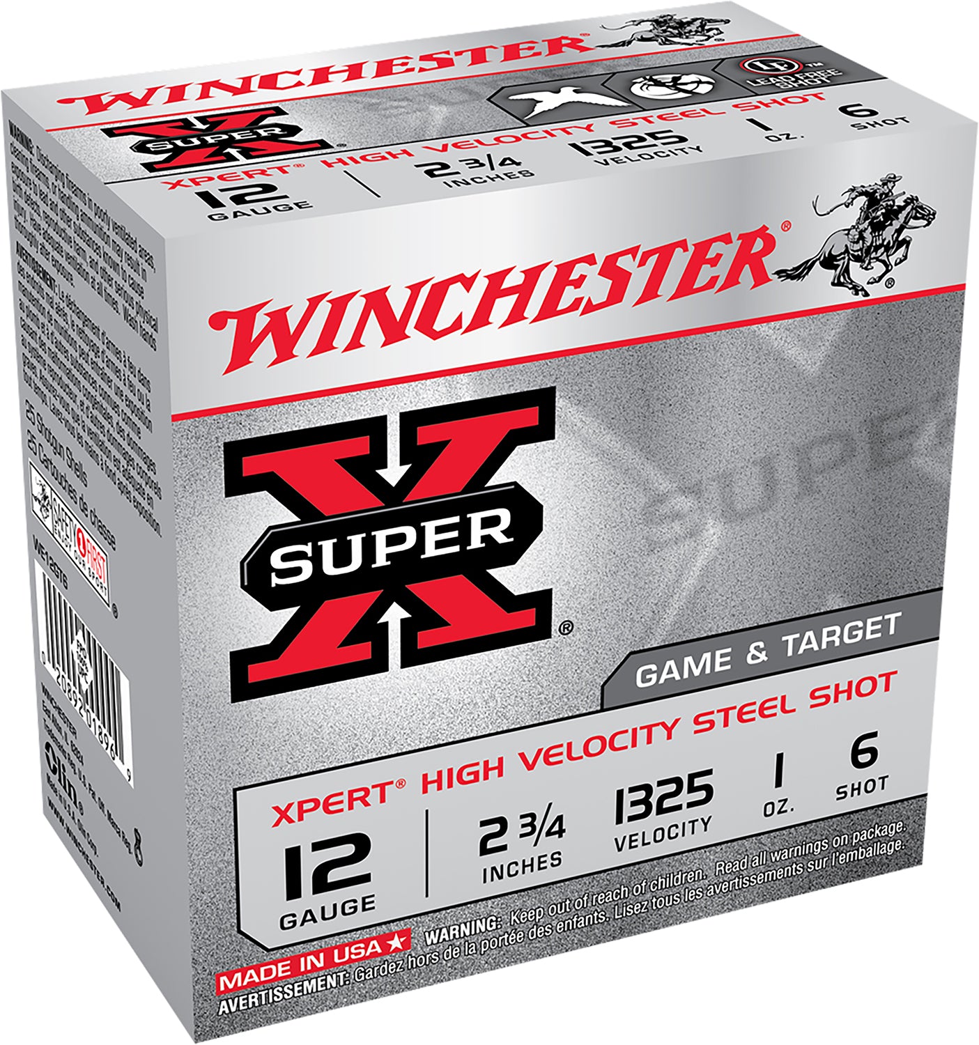 Winchester Xpert Game & Target HIgh Velocity California Certified Nonlead Ammunition 12 Gauge 2.75 in / 2.75 in #6 1 oz