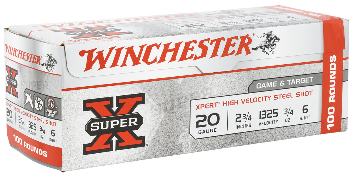 Winchester Xpert Game & Target HIgh Velocity 20 Gauge 2.75 in / 2.75 in #6 3/4 oz