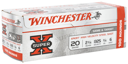 Winchester Xpert Game & Target HIgh Velocity 20 Gauge 2.75 in / 2.75 in #6 3/4 oz