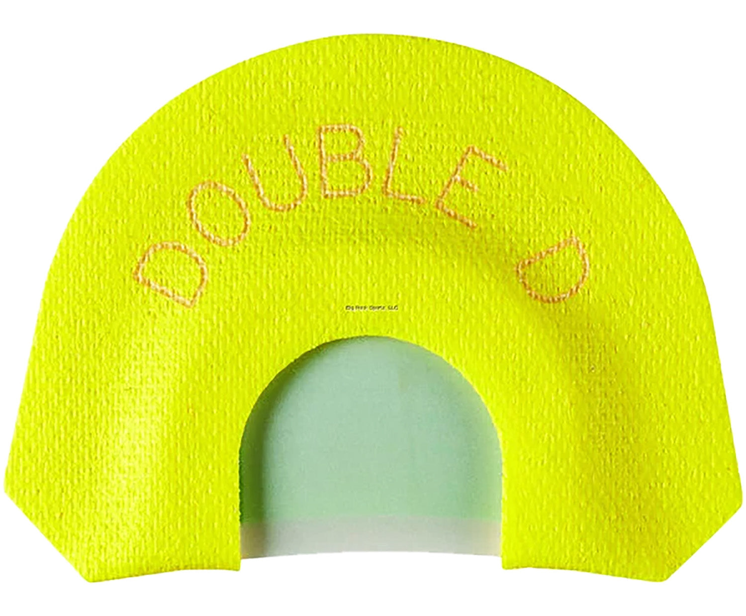 HS Strut 05905 Double D Double Reed Diaphragm Turkey Call Small Frame Infinity Latex Yellow