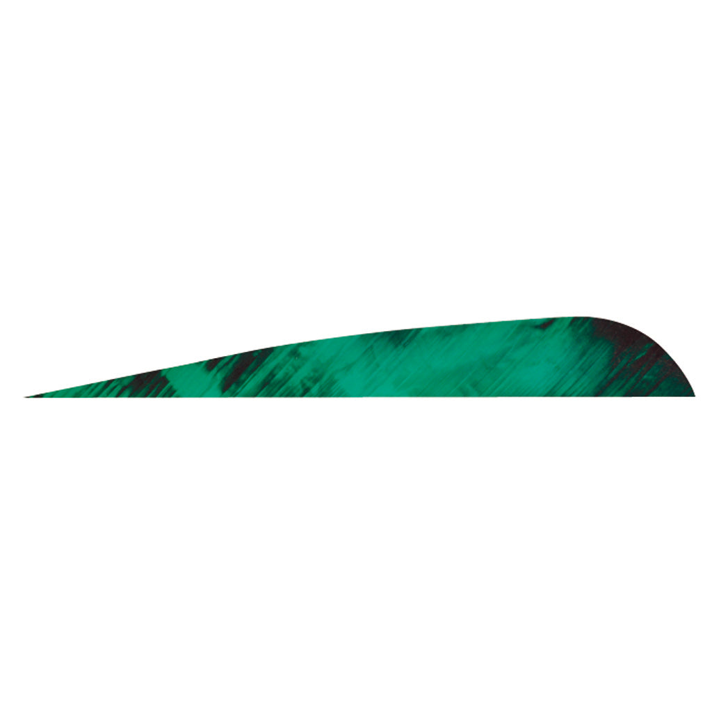 Gateway Tre-Bark Parabolic Feathers Tre-Green 4 in. Right Wing 100 Pack