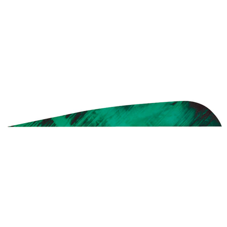 Gateway Tre-Bark Parabolic Feathers Tre-Green 4 in. Right Wing 100 Pack