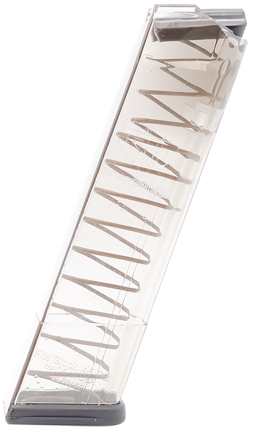 ETS Group GLK2118 Glock 21/30/41 18-Round .45 ACP Clear Polymer Handgun Magazine