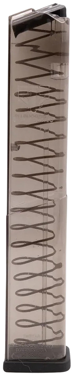ETS Group GLK2030 30rd Extended 10mm Auto Pistol Magazine Compatible with Glock 20/29/40 Clear Polymer