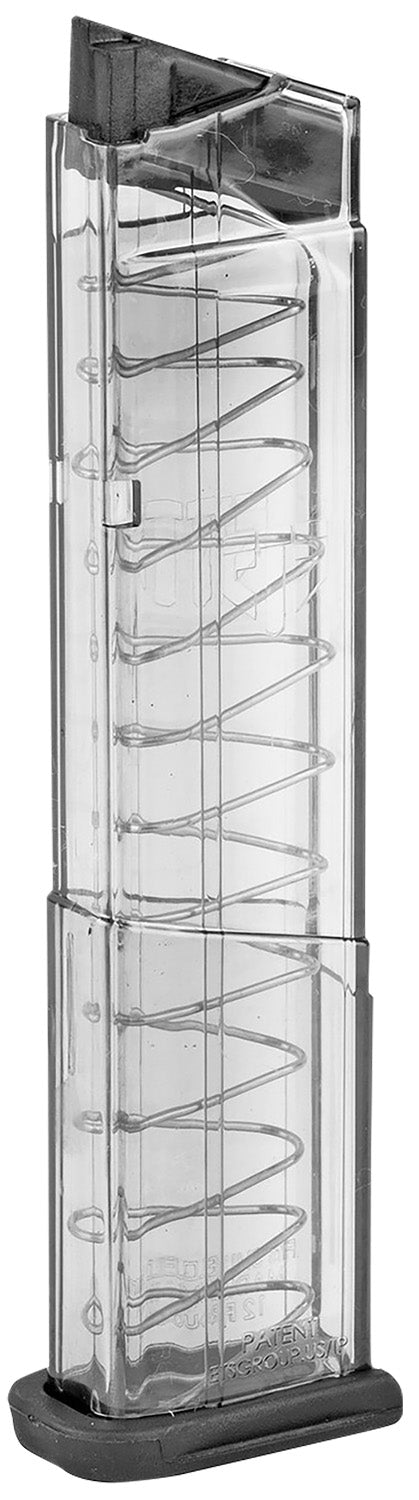 ETS Group SW9SHD12 12rd 9mm Luger Pistol Magazine for S&W M&P Shield Clear Detachable