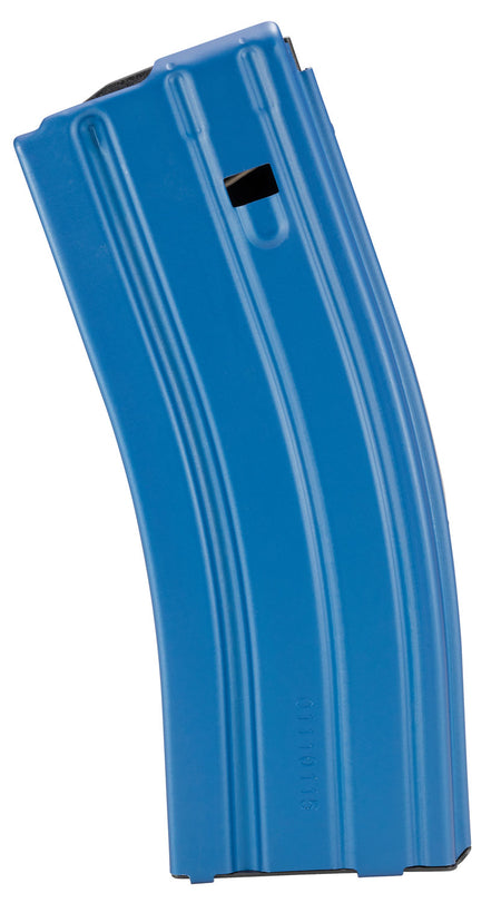 DuraMag Speed 30-Round 223 Rem/300 Blackout/5.56 NATO AR-15 Blue Aluminum Magazine Black Follower
