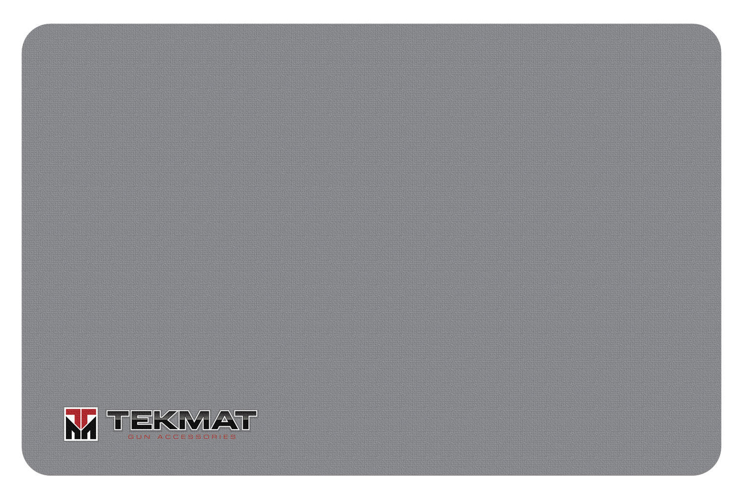 TekMat TEKR17TMLOGOGY TekMat Logo Cleaning Mat Gray Rubber 11x17
