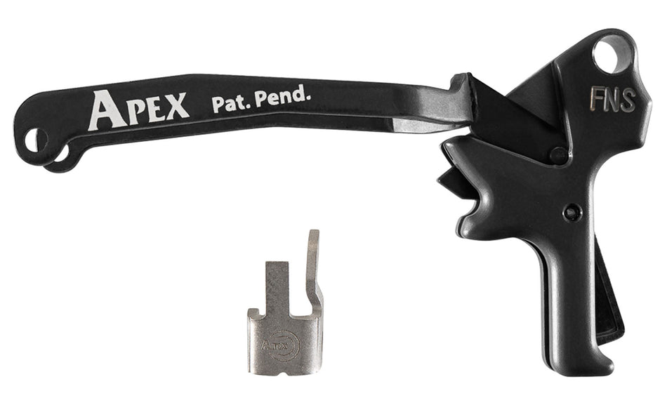 Apex Tactical 119114 Action Enhancement Black Drop-In Trigger Kit for FN FNS and FNS Longslide
