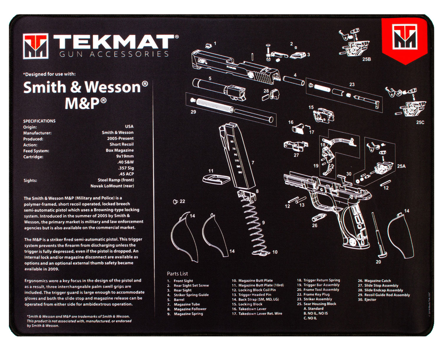 Ultra 20 Pistol Cleaning Mat
