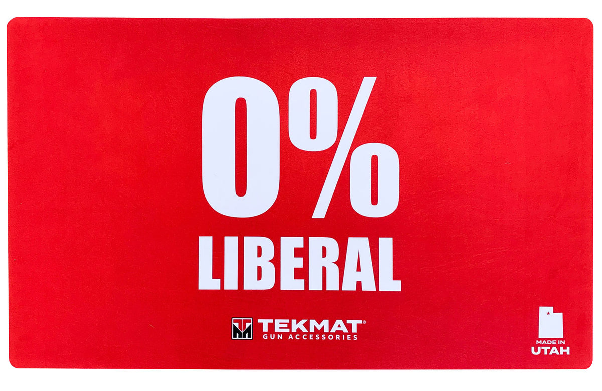 TekMat TEK42LIBERAL Zero Percent Liberal Rubber Door Mat Red 42" Long