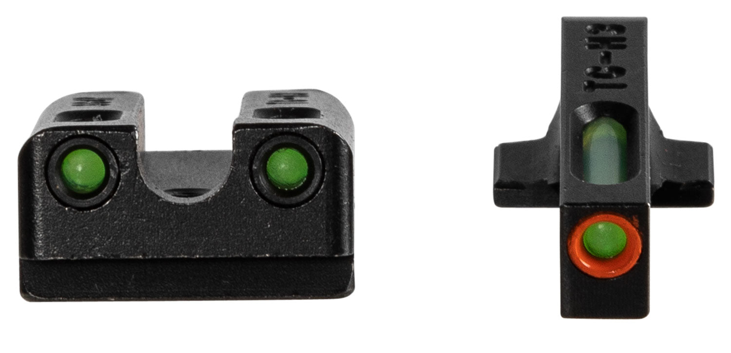 TruGlo TG13SG4PC TFX Pro Night Sight Set Green Tritium & Fiber Optic Orange Outline Front and Rear for Sig Sauer