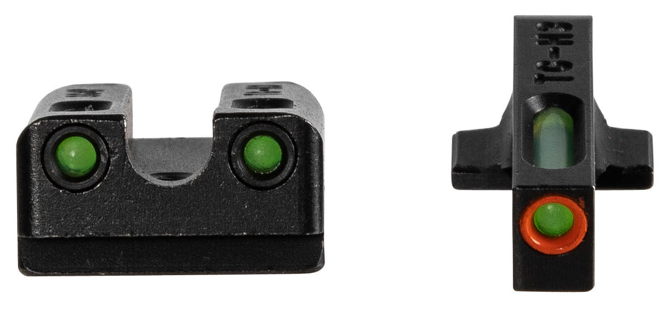 TruGlo TG13SG4PC TFX Pro Night Sight Set Green Tritium & Fiber Optic Orange Outline Front and Rear for Sig Sauer