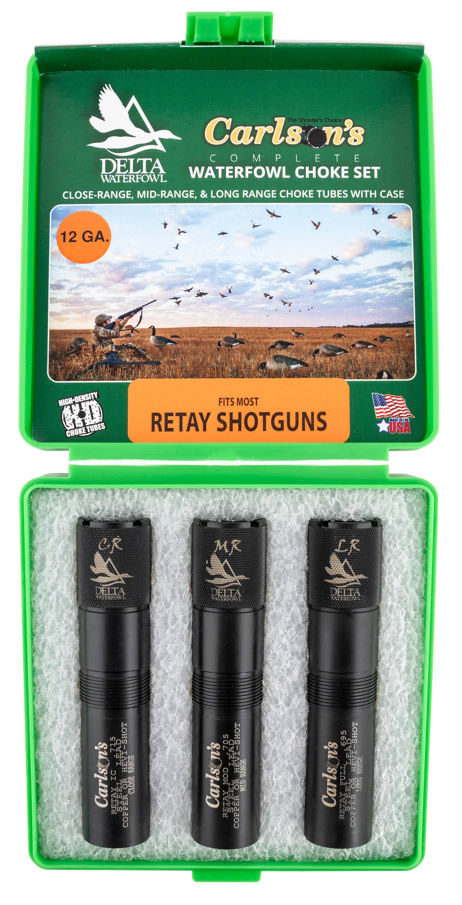 Carlson's 07779 Delta Waterfowl Extended Choke Tube Retay 12 Gauge Multi-Range 17-4 Stainless Steel