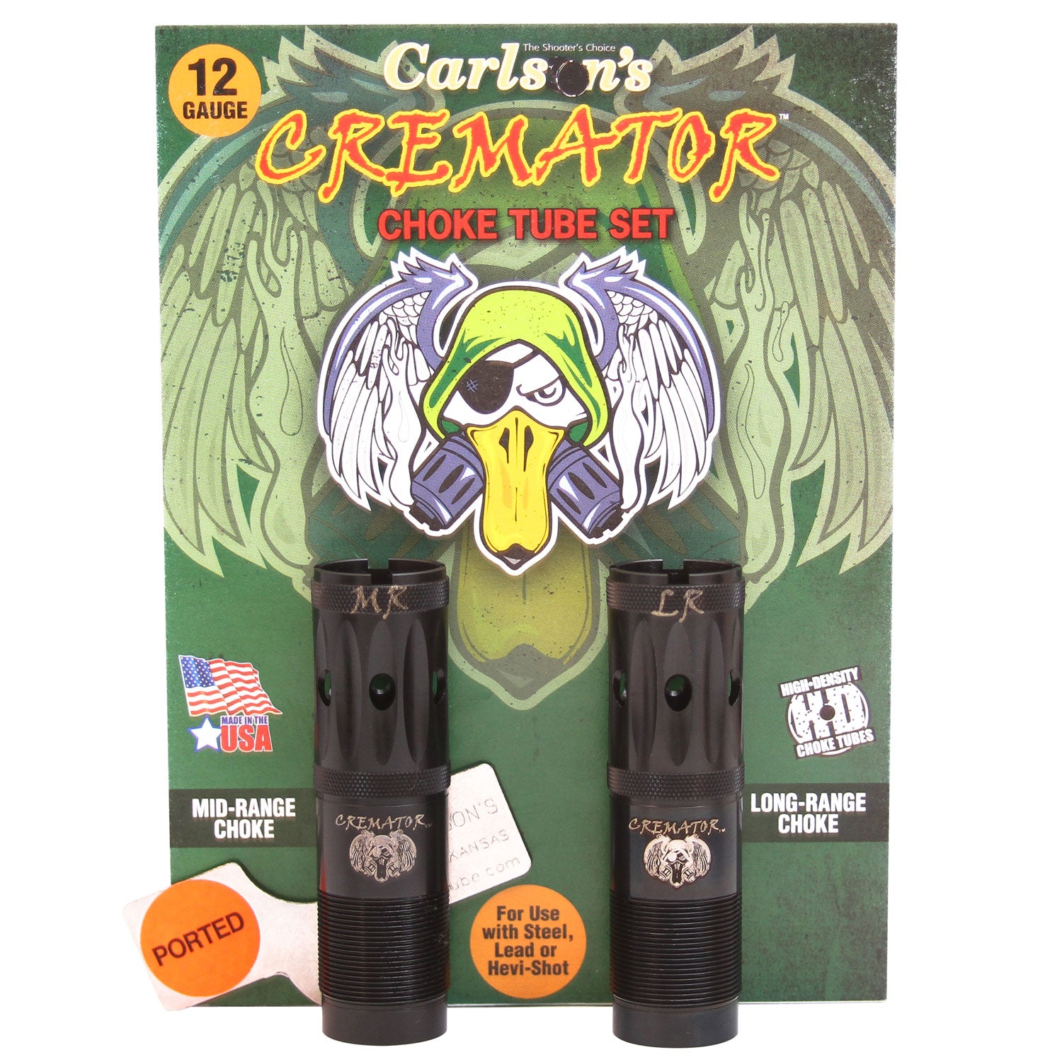 Carlson's Cremator 11542 Winchester 12 Gauge Mid/Long Range Ported Choke Tube 17-4 Stainless